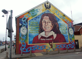 Un murales dedicato al patriota irlandese