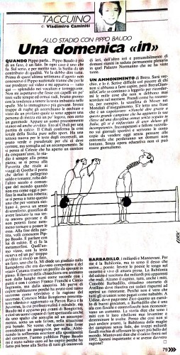L'articolo del Guerin Sportivo su Barbadillo firmato da Vladimiro Caminiti