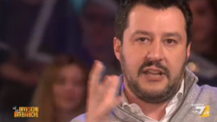 Matteo Salvini alle Invasioni Barbariche