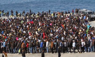 Immigrati a Lampedusa