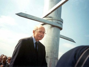 Otto von Habsburg al "pic-nic paneuropeo" del 1989, Sopron, Ungheria