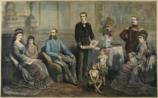La famiglia dell'imperatore Francesco Giuseppe, intorno al 1880
