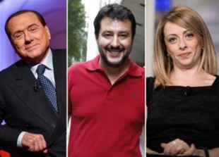 Berlusconi, Salvini e la Meloni