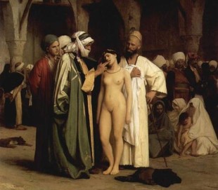                                      (Il mercato degli schiavi di Jean-Léon Gérôme, 1866) 
