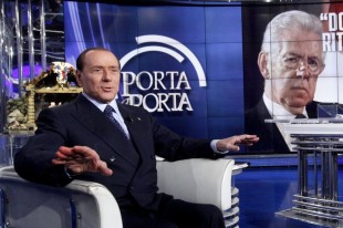 Silvio Berlusconi on television programme 'Porta a Porta'