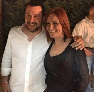 Salvini e Lucia Borgonzoni