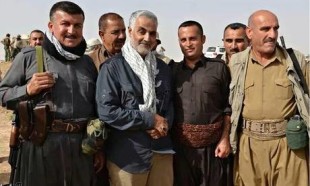 Il generale iraniano Qassem Suleimani. Secondo il Guardian è lui che ha organizzato il peshmerga kurdi che hanno respinto Isis