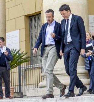 Il sindaco Tosi e il premier Renzi