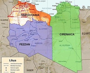 Una cartina  "etnica" della Libia