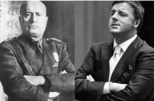 Il Duce e Matteo Renzi
