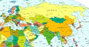 La mappa dell'Eurasia