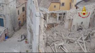 La Basilica di San Benedetto dopo il sisma