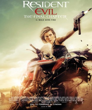 Il poster di Resident Evil, l'ultimo film della saga