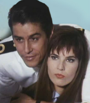 Christian Vadim e Federica Moro (Miss Italia 1983) in College. 