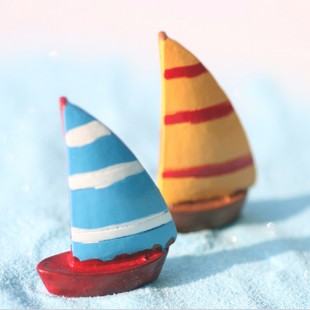 Micro-paesaggio-mini-fumetto-medioevo-europeo-stile-retrò-modello-di-barca-a-vela-regalo-della-decorazione