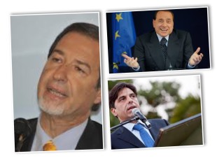 Nello Musumeci, Silvio Berlusconi, Salvo Pogliese