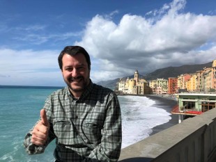 Matteo Salvini in Liguria