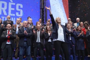 Marine Le Pen, alla fine del congresso nazionale del FN