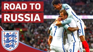 Una cartolina della nazionale inglese verso i mondiali di Russia