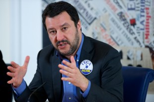 Matteo Salvini, durante un incontro presso la sede romana della Stampa Estera