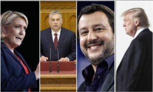 Le Pen Orban Salvini e Trump