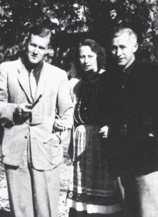 Armin Mohler assieme a Ernst Jünger e Grethe Jensen Jünger