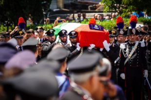 Il funerale a Somma vesuviana di Mario Cerciello Rega